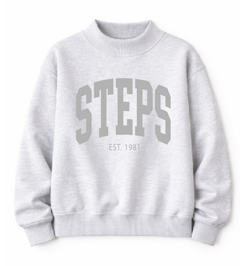 STEPS Varsity Adult Mock Neck in Ash