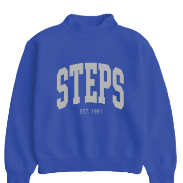 STEPS Varsity Adult Mock Neck in Royal Blue