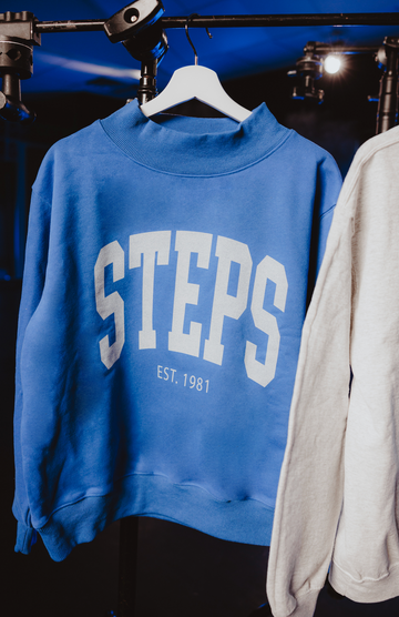 STEPS Varsity Adult Mock Neck in Royal Blue