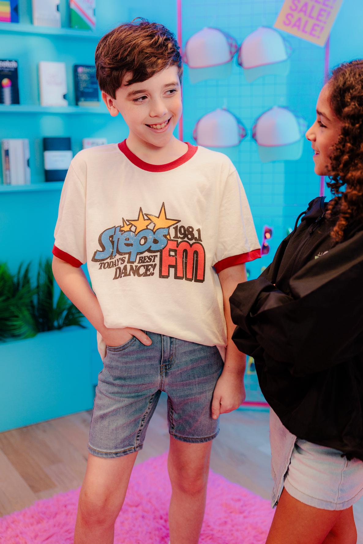 STEPS Retro Radio Ringer Tee